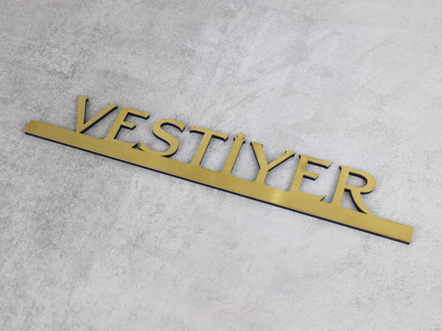 Özel Sipariş Vestiyer Yazısı