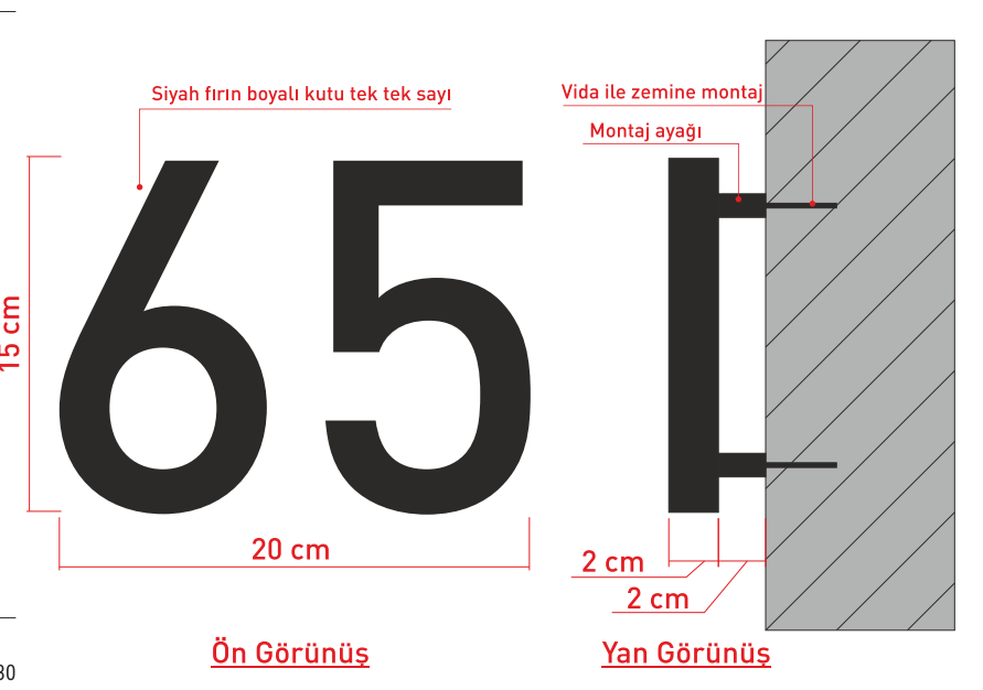 Özel Sipariş Tek Tek Sayı
