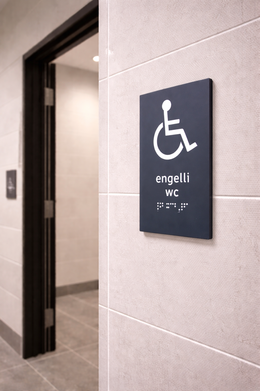 Kabartma Braille Alfabeli Oda Numarası | Otel, Hastane ve Ofisler İçin Engelli Dostu Kapı Tabelası