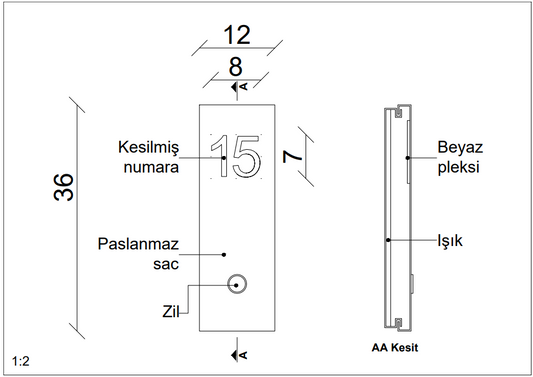 Özel Sipariş Oda Numarası