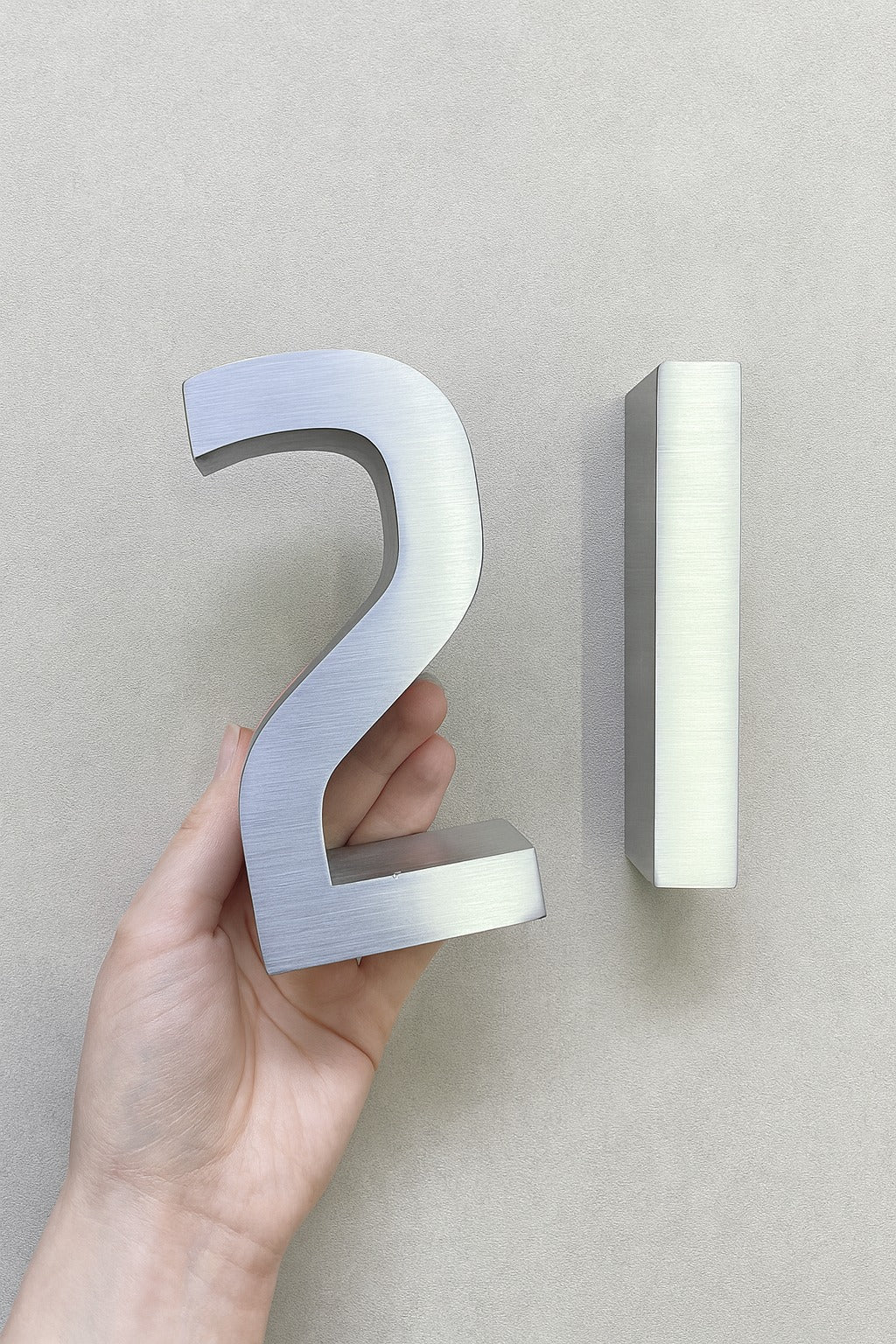 Duvara Monte Paslanmaz Çelik Kapı Numarası – 5’li Set