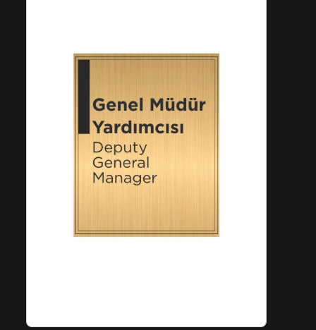 Özel sipariş pirinç kapı isimliği