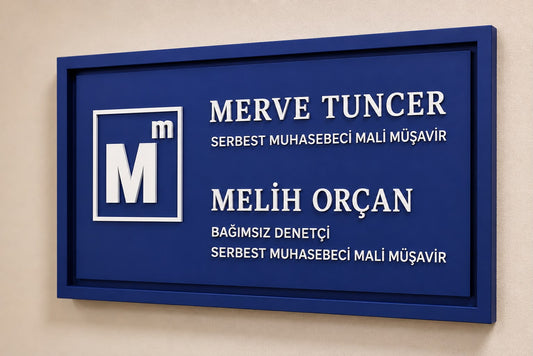 Özel Sipariş Çerçeveli Tabela