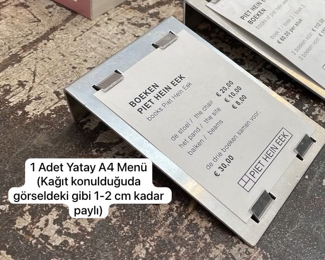 Kasa Önü Fiyatlık | A5 Masaüstü Menü Standı