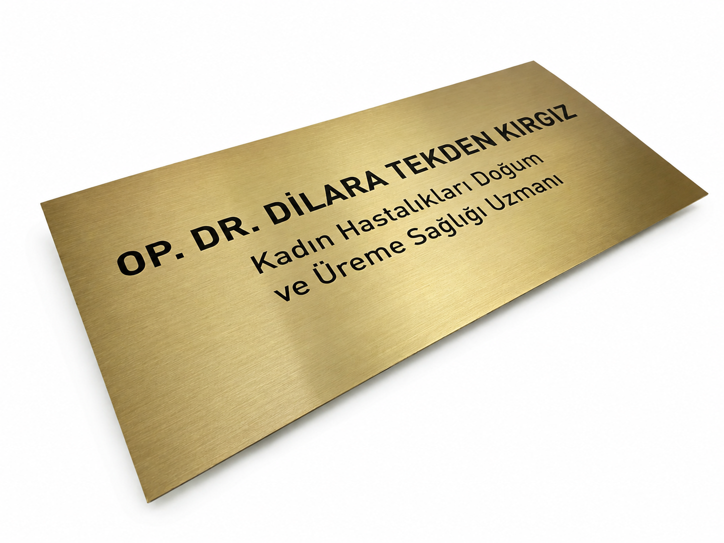 Jinekoloji ve kadın sağlığı klinikleri için doktor kapı ve muayenehane tabelası