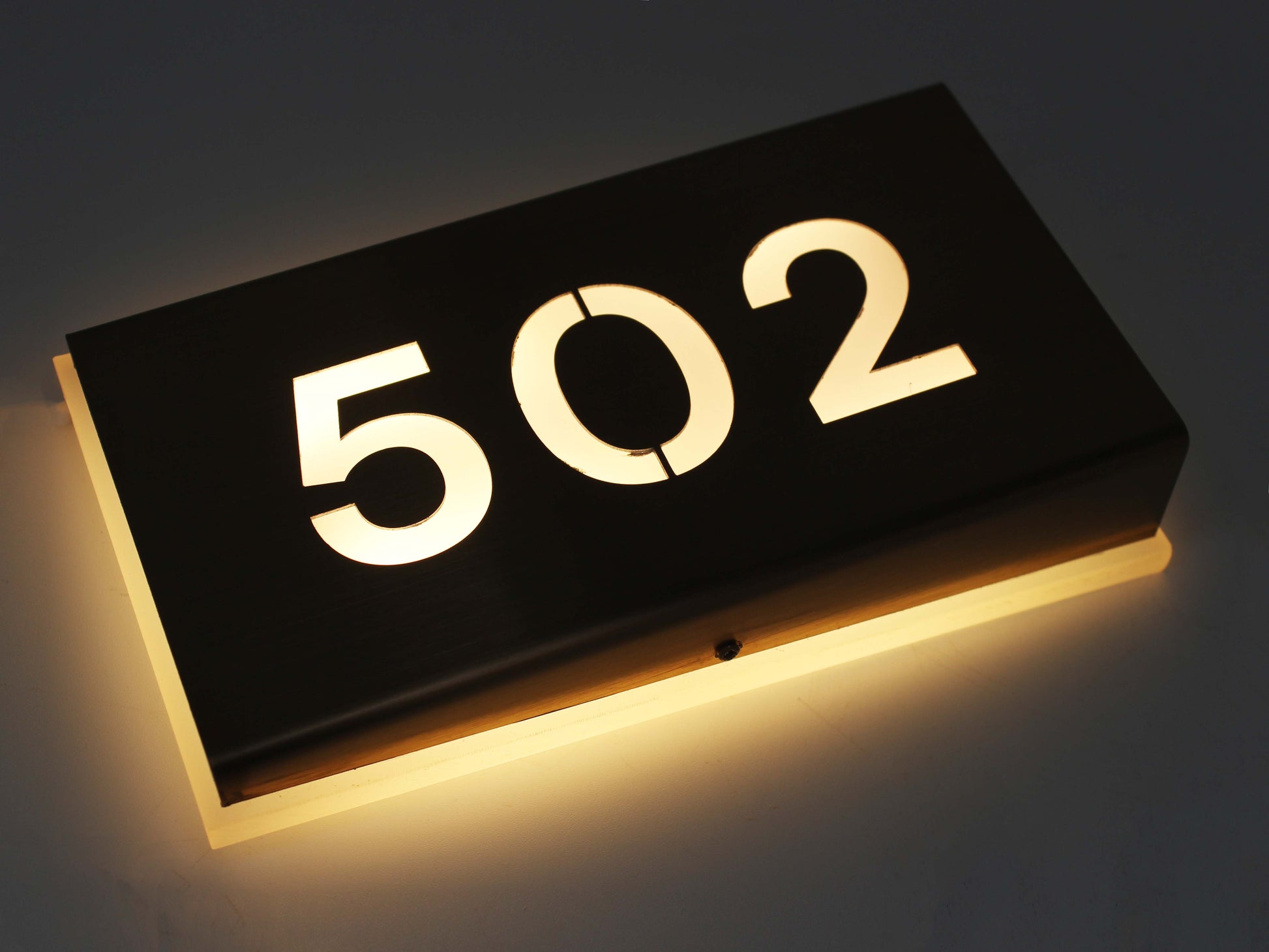 Rezidans girişleri için metal gövdeli LED kapı numarası