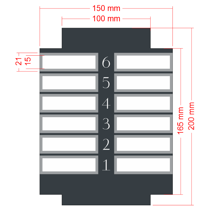 Ofis binası asansör bilgi tabelası metal tasarım ölçü detayları