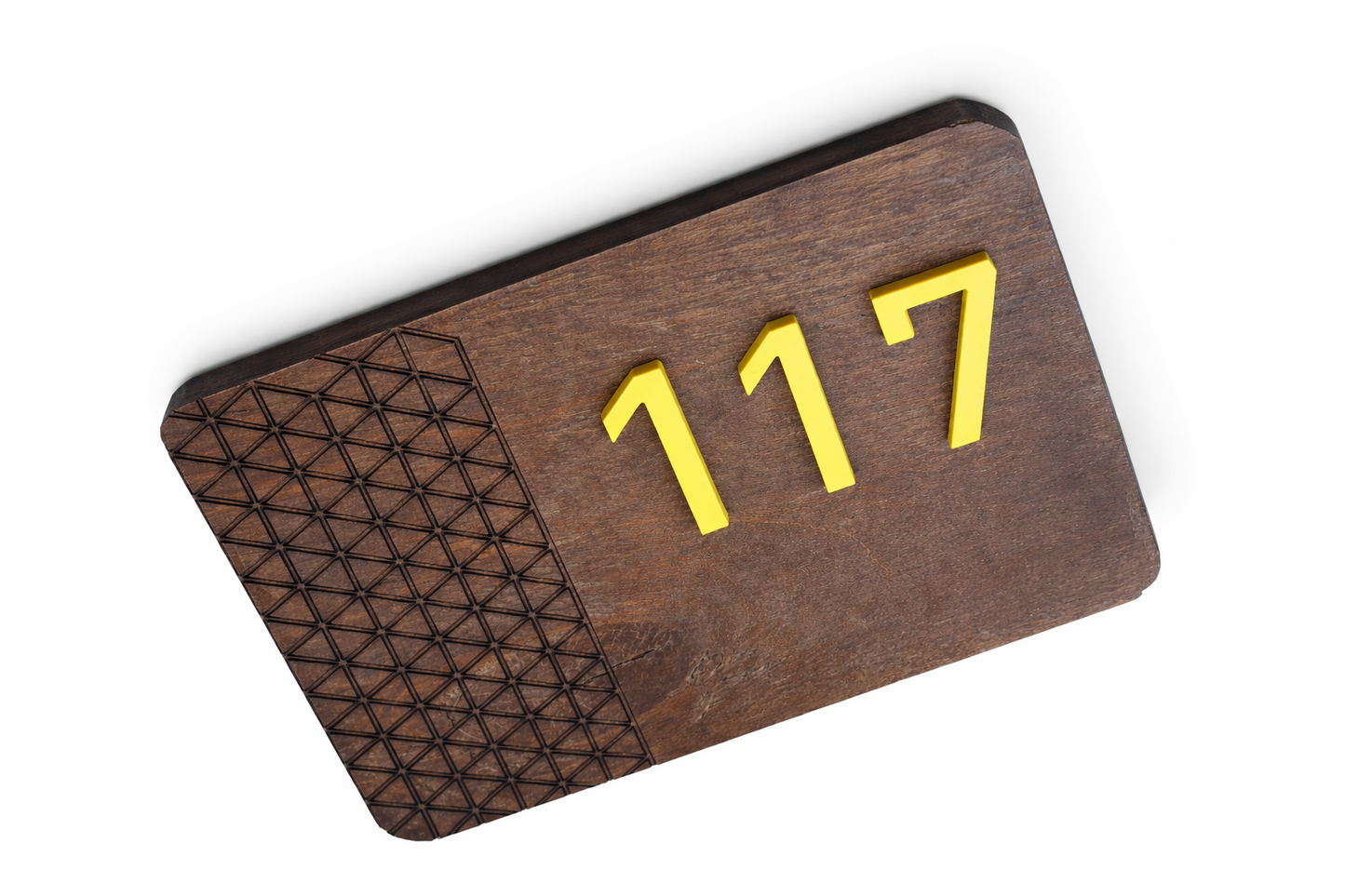 Otel iç mekân kullanımı için ahşap oda kapı numarası