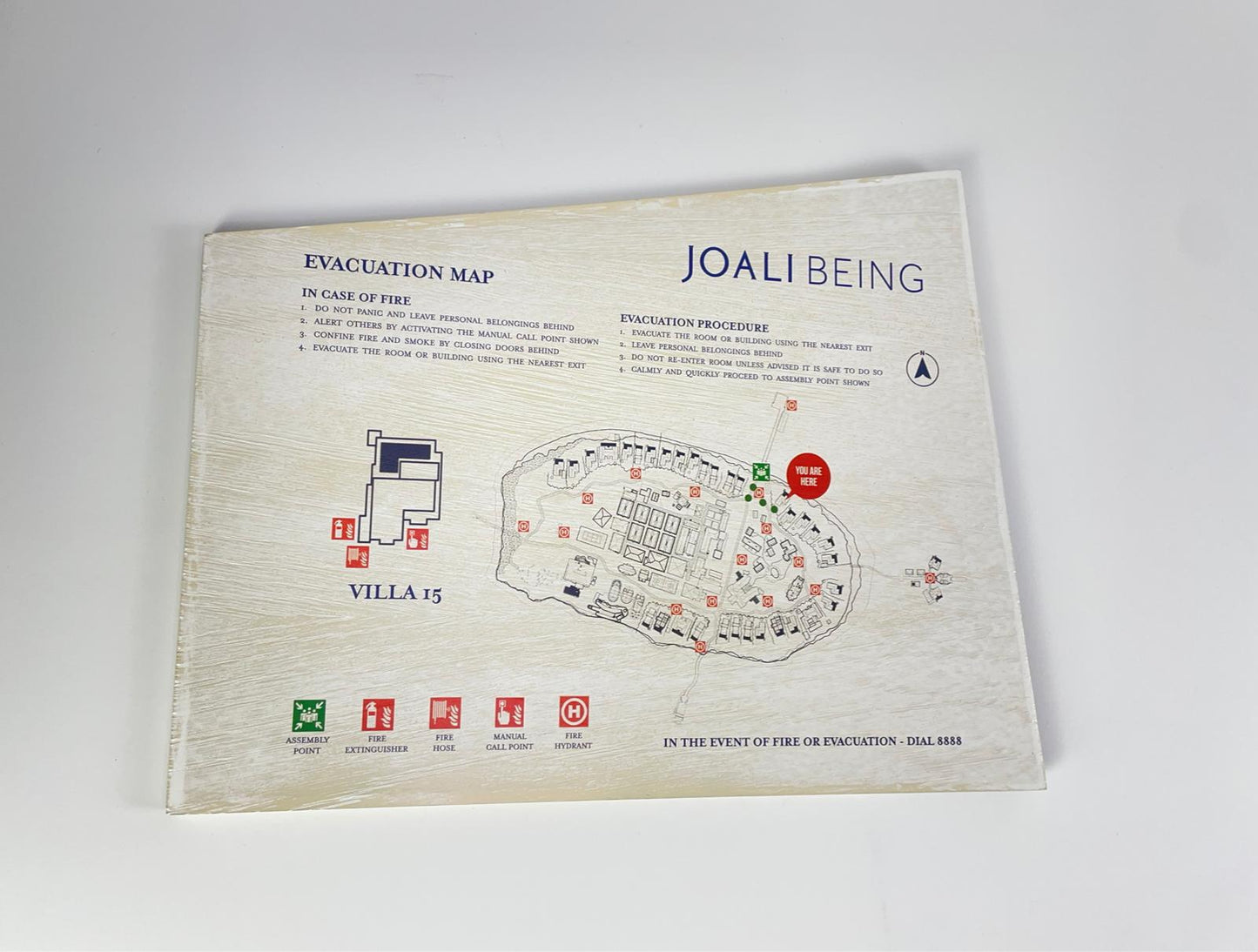 Yönetmeliklere uygun otel odası tahliye planı