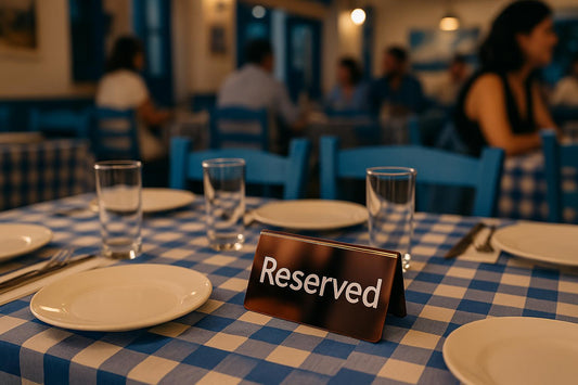 Rose bronz paslanmaz çelik masa üstü rezerve tabelası, restoran ve kafelerde rezervasyon masaları için dekoratif reserved masa işareti.