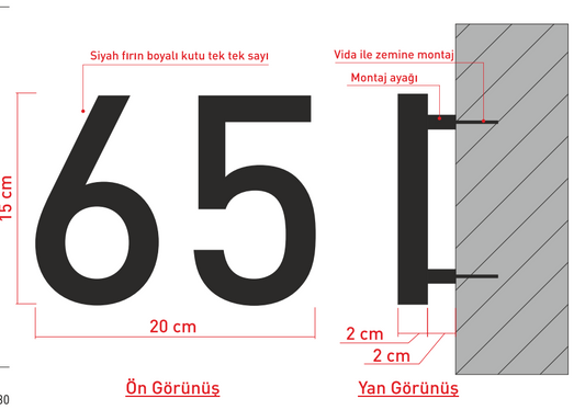 Özel Sipariş Tek Tek Sayı
